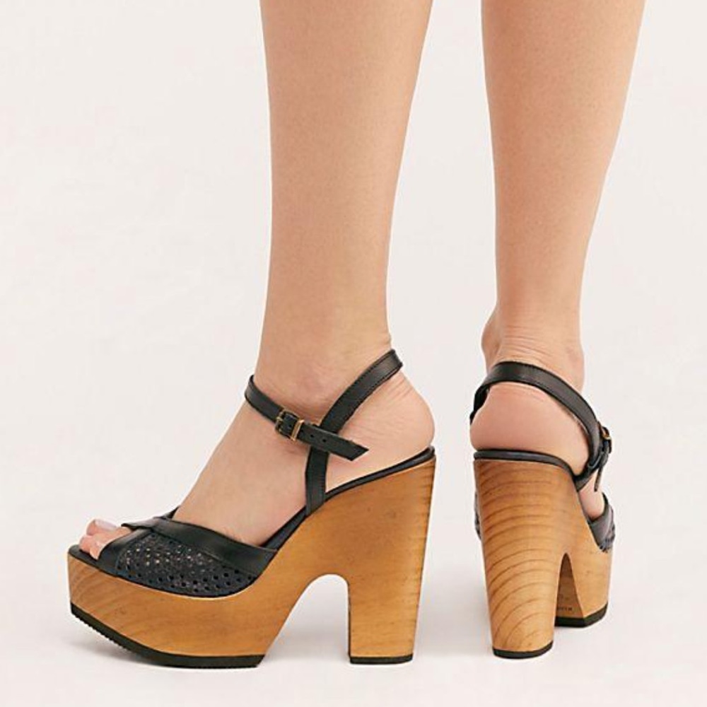 Free People Rendezvous Leather Platform Sandals - Picture 8 of 8